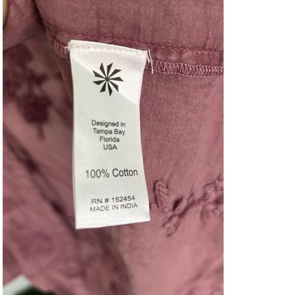 NWT Anthropology by Kyla Seo Jo Buttons Up Cotton Embroidered Shirt Size Small - Picture 10 of 12